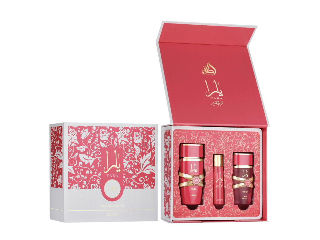 PERFUME LATTAFA KIT YARA CANDY EDP 100ML + EDP 12ML + PERFUME CAPILAR 50ML - FEMININO PERFUME LATTAFA KIT YARA CANDY EDP 100ML + EDP 12ML + PERFUME CAPILAR 50ML - FEMININO