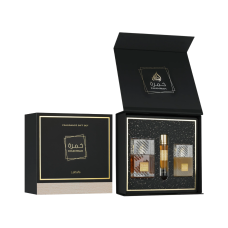 PERFUME LATTAFA KIT KHAMRAH EDP 100ML + EDP 12ML + PERFUME CAPILAR 50ML - UNISSEX PERFUME LATTAFA KIT KHAMRAH EDP 100ML + EDP 12ML + PERFUME CAPILAR 50ML - UNISSEX