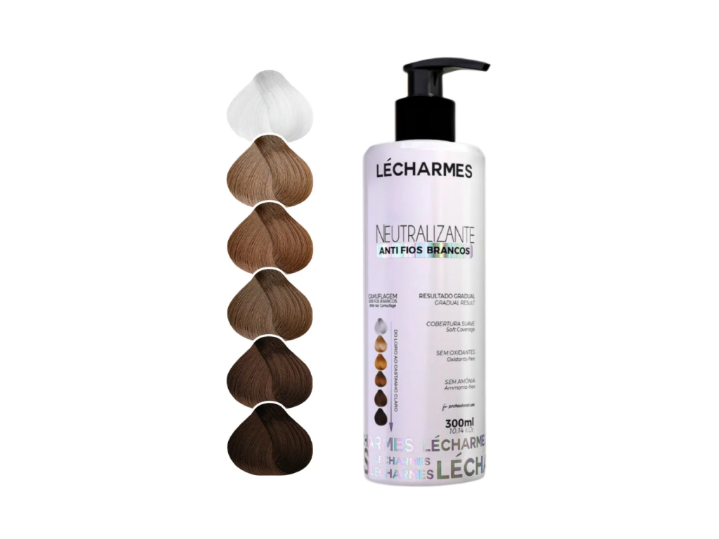 LE CHARMES NEUTRALIZANTE ANTI FIOS BRANCOS - DO LOIRO AO CASTANHO CLARO - 300ML LE CHARMES NEUTRALIZANTE ANTI FIOS BRANCOS - DO LOIRO AO CASTANHO CLARO - 300ML