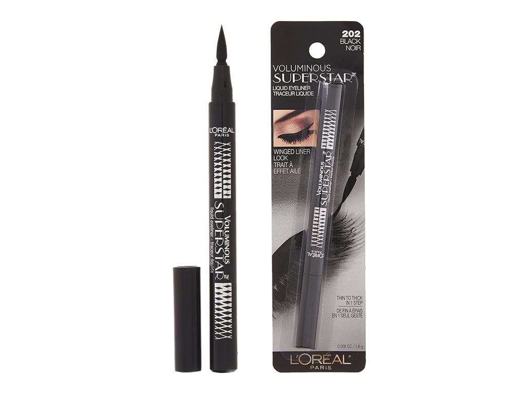 DELINEADOR LOREAL VOLUMINOUS SUPERSTAR LIQUID LINER 202 - BLACK - 1.6G DELINEADOR LOREAL VOLUMINOUS SUPERSTAR LIQUID LINER 202 - BLACK - 1.6G