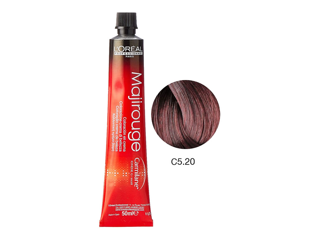 TINTA CAPILAR LOREAL PARIS MAJIROUGE - 50ML - C5.20 CASTANHO CLARO VIOLINO INTENSO TINTA CAPILAR LOREAL PARIS MAJIROUGE - 50ML - C5.20 CASTANHO CLARO VIOLINO INTENSO