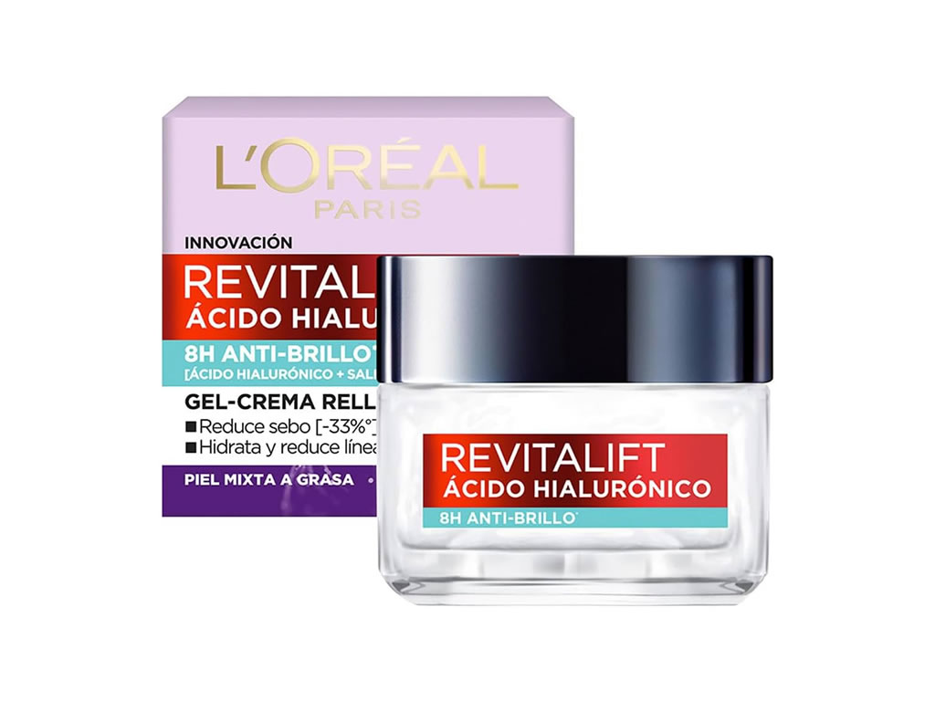 CREME GEL ANT OLEOSIDADE LOREAL REVITALIFT ACIDO HIALURONICO 8H ANTI BRILLO - 50ML CREME GEL ANT OLEOSIDADE LOREAL REVITALIFT ACIDO HIALURONICO 8H ANTI BRILLO - 50ML