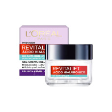 CREME GEL ANT OLEOSIDADE LOREAL REVITALIFT ACIDO HIALURONICO 8H ANTI BRILLO - 50ML CREME GEL ANT OLEOSIDADE LOREAL REVITALIFT ACIDO HIALURONICO 8H ANTI BRILLO - 50ML