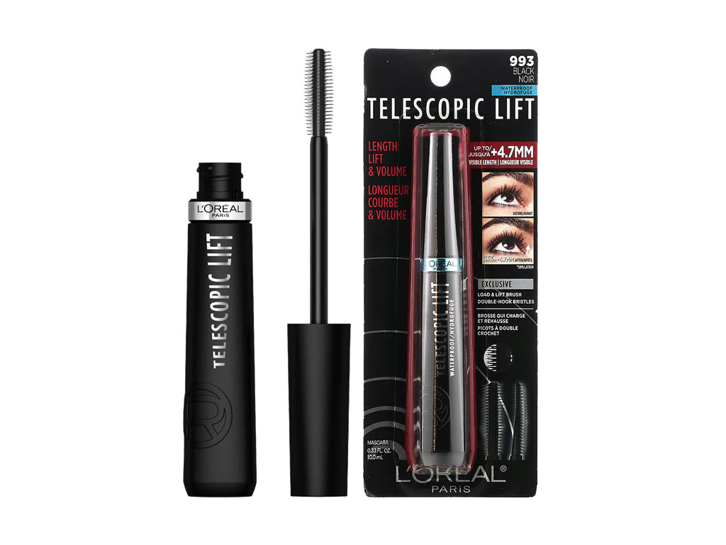 MASCARA RIMEL LOREAL TELESCOPIC LIFT - 993 BLACK - A PROVA DE AGUA MASCARA RIMEL LOREAL TELESCOPIC LIFT - 993 BLACK - A PROVA DE AGUA