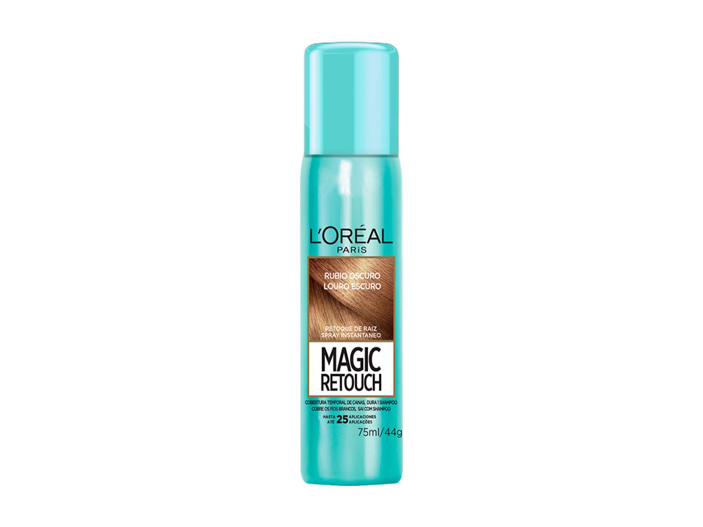 CORRETIVO CAPILAR LOREAL PARIS MAGIC RETOUCH PARA CANAS 75ML - LOURO ESCURO CORRETIVO CAPILAR LOREAL PARIS MAGIC RETOUCH PARA CANAS 75ML - LOURO ESCURO