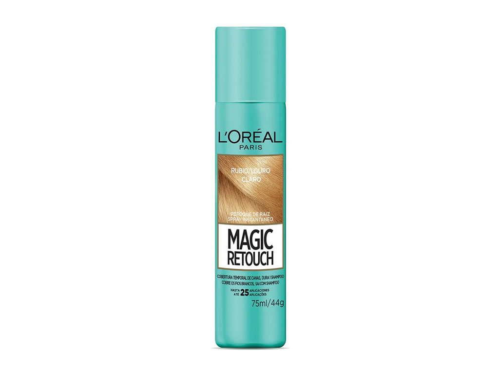 CORRETIVO CAPILAR LOREAL PARIS MAGIC RETOUCH PARA CANAS 75ML - LOURO CLARO CORRETIVO CAPILAR LOREAL PARIS MAGIC RETOUCH PARA CANAS 75ML - LOURO CLARO