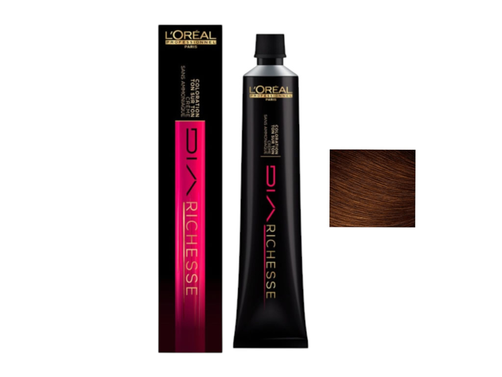 COLORAÇÃO LOREAL TONALIZANTE DIA RICHESSE 6.3 LOURO ESCURO DOURADO PROFUNDO - 50ML COLORAÇÃO LOREAL TONALIZANTE DIA RICHESSE 6.3 LOURO ESCURO DOURADO PROFUNDO - 50ML