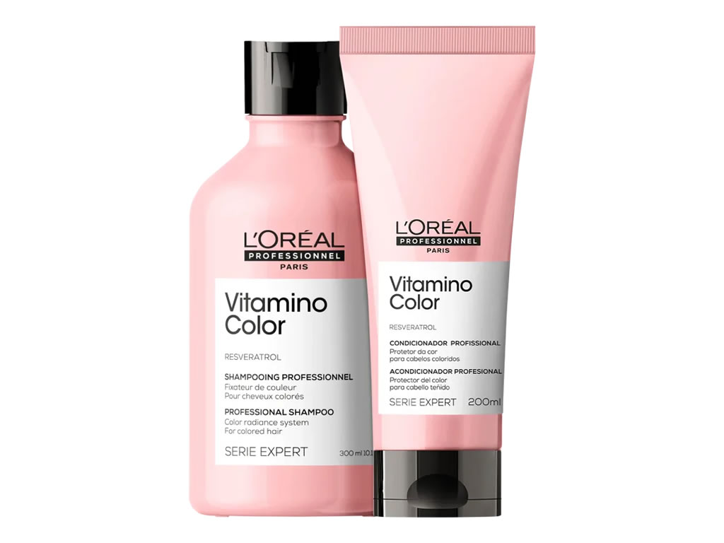 KIT LOREAL PARIS VITAMINO COLOR SHAMPOO 300ML + CONDICIONADOR 200ML KIT LOREAL PARIS VITAMINO COLOR SHAMPOO 300ML + CONDICIONADOR 200ML