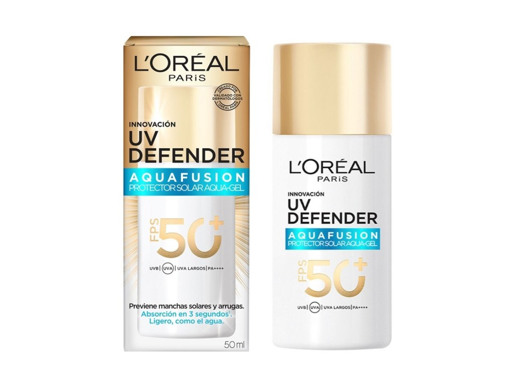 LOREAL UV DEFENDER AQUA FUSION GEL PROTETOR FACIAL SPF50+ 50ML LOREAL UV DEFENDER AQUA FUSION GEL PROTETOR FACIAL SPF50+ 50ML