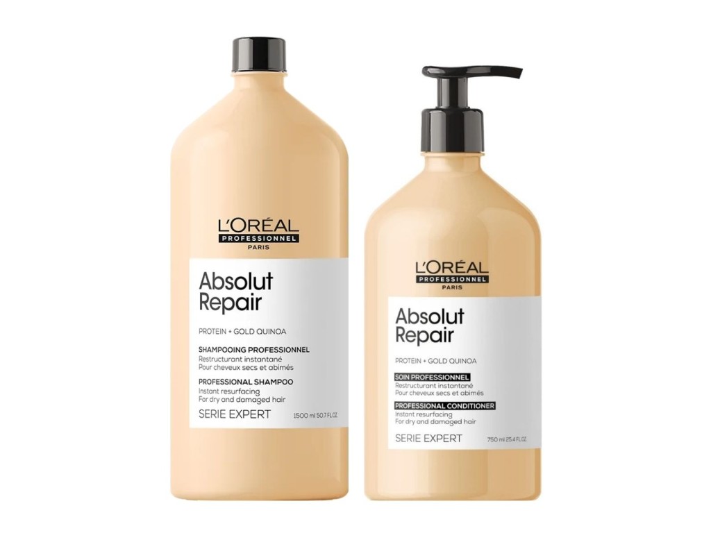 LOREAL PARIS ABSOLU REPAIR KIT SHAMPOO 1500ML + CONDICIONADOR 750ML LOREAL PARIS ABSOLU REPAIR KIT SHAMPOO 1500ML + CONDICIONADOR 750ML