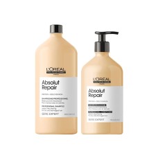 LOREAL PARIS ABSOLU REPAIR KIT SHAMPOO 1500ML + CONDICIONADOR 750ML