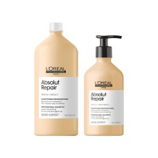 LOREAL PARIS ABSOLUT REPAIR KIT SHAMPOO 1500ML + CONDICIONADOR 750ML