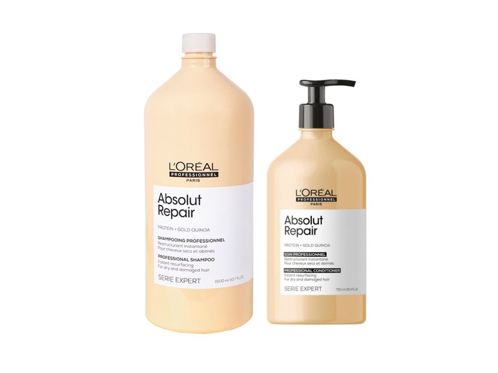 LOREAL PARIS PROFESSIONNEL KIT ABSOLU REPAIR SHAMPO 1500ML + CONDICIONADOR 750ML LOREAL PARIS PROFESSIONNEL KIT ABSOLU REPAIR SHAMPO 1500ML + CONDICIONADOR 750ML