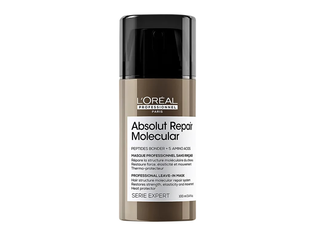 LOREAL ABSOLUT REPAIR MOLECULAR LEAVE IN MASCARA - 100ML LOREAL ABSOLUT REPAIR MOLECULAR LEAVE IN MASCARA - 100ML