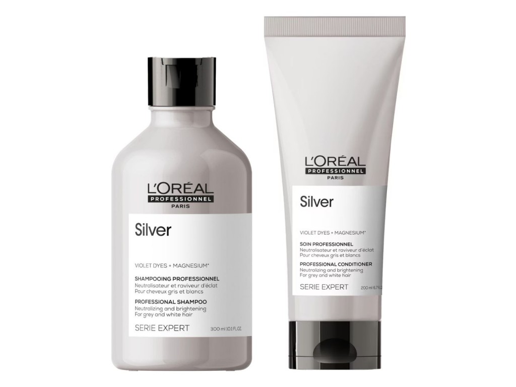 LOREAL PARIS SILVER KIT SHAMPOO 300ML + ACONDICIONADOR 200ML LOREAL PARIS SILVER KIT SHAMPOO 300ML + ACONDICIONADOR 200ML