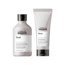 LOREAL PARIS SILVER KIT SHAMPOO 300ML + ACONDICIONADOR 200ML 
