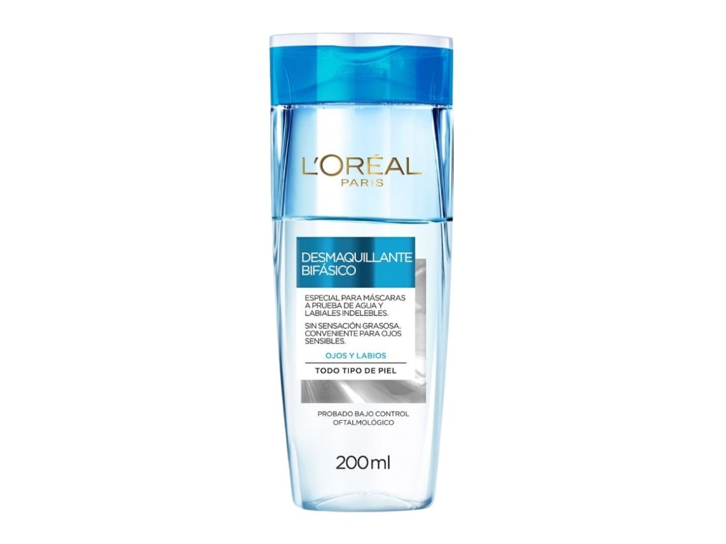 LOREAL DEMAQUILANTE BIFASICO OLHOS E LABIOS 200ML LOREAL DEMAQUILANTE BIFASICO OLHOS E LABIOS 200ML