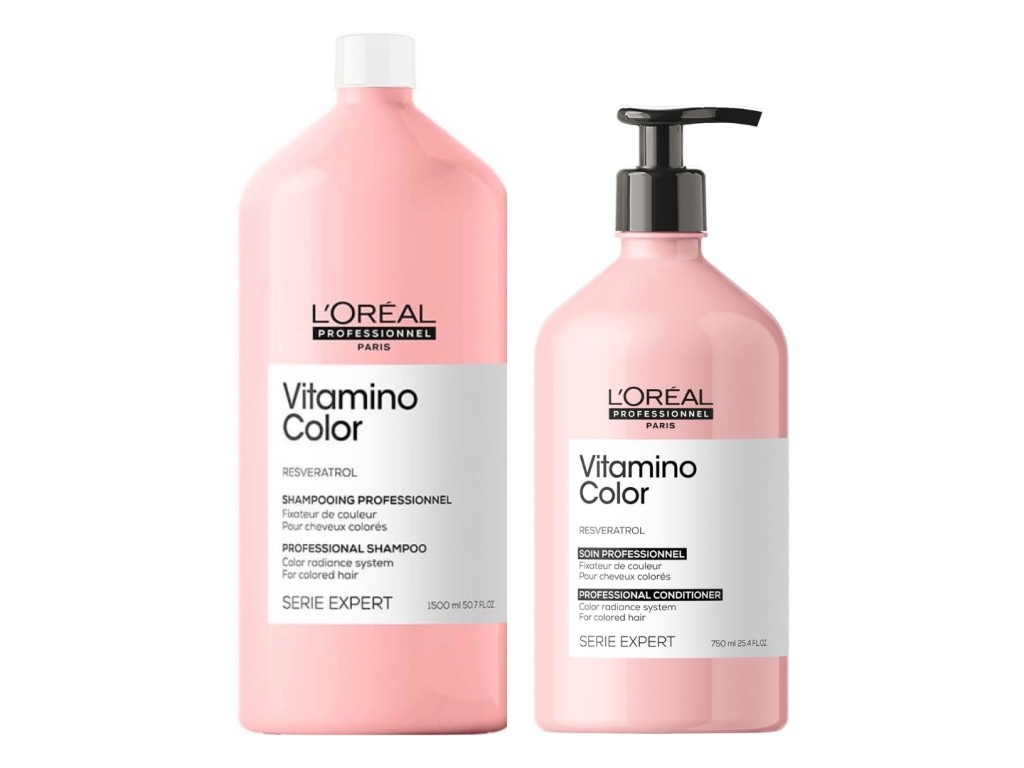 LOREAL PARIS VITAMINO COLOR KIT SHAMPOO 1500ML + CONDICIONADOR 750ML LOREAL PARIS VITAMINO COLOR KIT SHAMPOO 1500ML + CONDICIONADOR 750ML