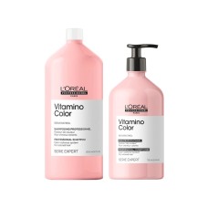 LOREAL PARIS VITAMINO COLOR KIT SHAMPOO 1500ML + CONDICIONADOR 750ML