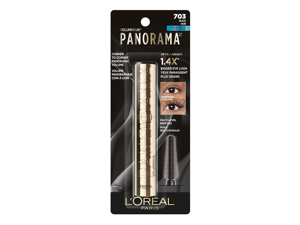 LOREAL PARIS MASCARA VOLUMINOUS PANORAMA 703 BLACK WATERPROOF - 9.9ML LOREAL PARIS MASCARA VOLUMINOUS PANORAMA 703 BLACK WATERPROOF - 9.9ML