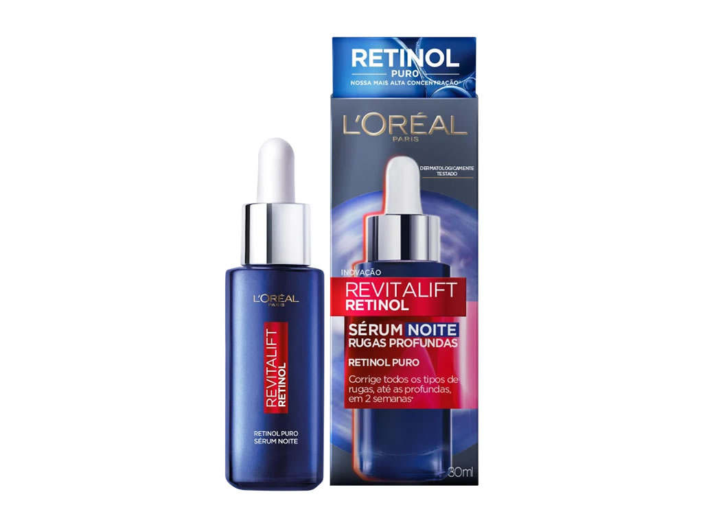 SERUM FACIAL NOTURNO LOREAL PARIS REVITALIFT PURE RETINOL - 30ML SERUM FACIAL NOTURNO LOREAL PARIS REVITALIFT PURE RETINOL - 30ML