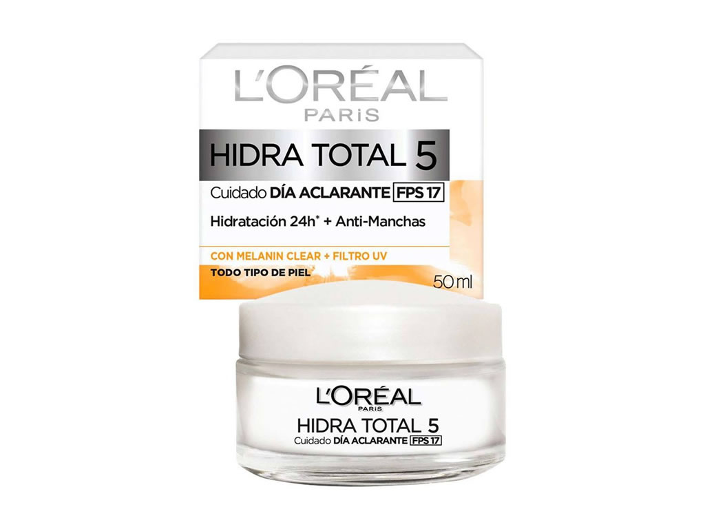CREME LOREAL PARIS HIDRA TOTAL 5 HUMECTANTE ANTIMANCHAS SPF17 - 50ML CREME LOREAL PARIS HIDRA TOTAL 5 HUMECTANTE ANTIMANCHAS SPF17 - 50ML