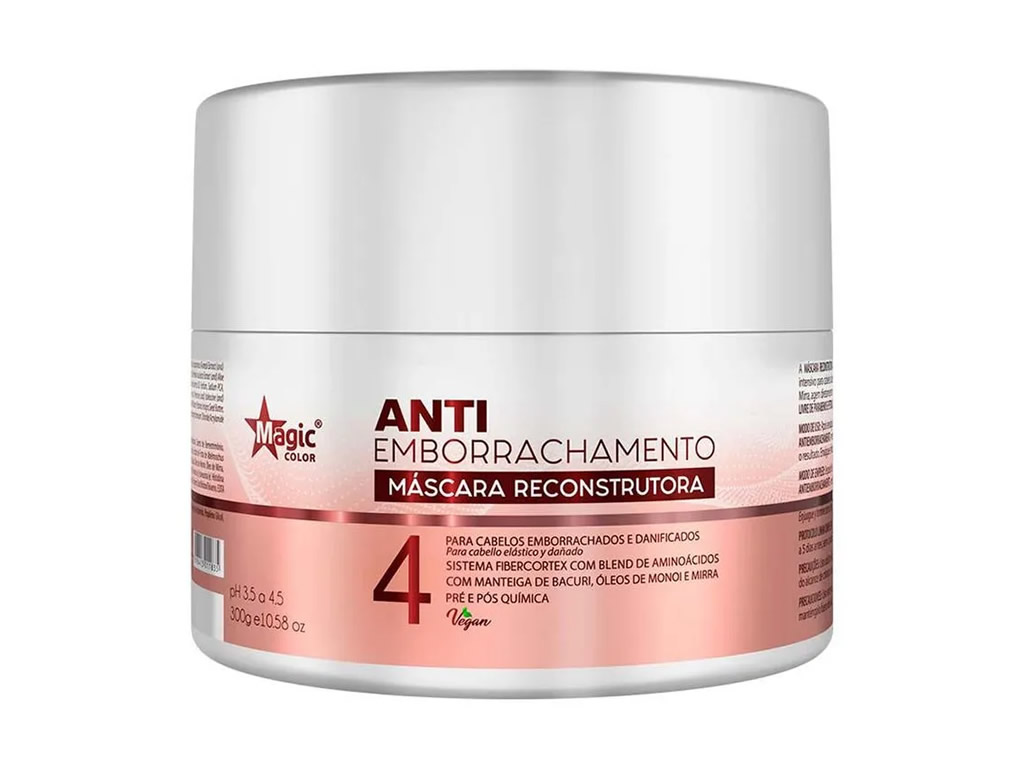 MASCARA RECONSTRUTORA MAGIC COLOR ANTIEMBORRACHAMENTO - 300ML MASCARA RECONSTRUTORA MAGIC COLOR ANTIEMBORRACHAMENTO - 300ML