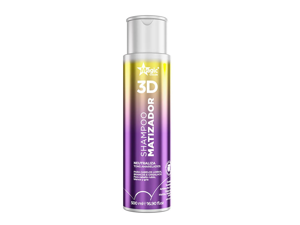 SHAMPOO MAGIC COLOR 3D MATIZADOR - 500ML SHAMPOO MAGIC COLOR 3D MATIZADOR - 500ML