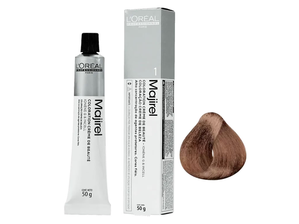 TINTA CAPILAR MAJIREL - 50G - 8 LOURO CLARO TINTA CAPILAR MAJIREL - 50G - 8 LOURO CLARO