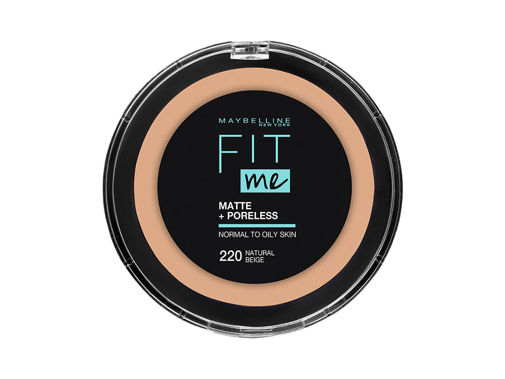 PÓ COMPACTO MAYBELLINE FIT ME MATTE + PORELESS - 220 NATURAL BEIGE PÓ COMPACTO MAYBELLINE FIT ME MATTE + PORELESS - 220 NATURAL BEIGE