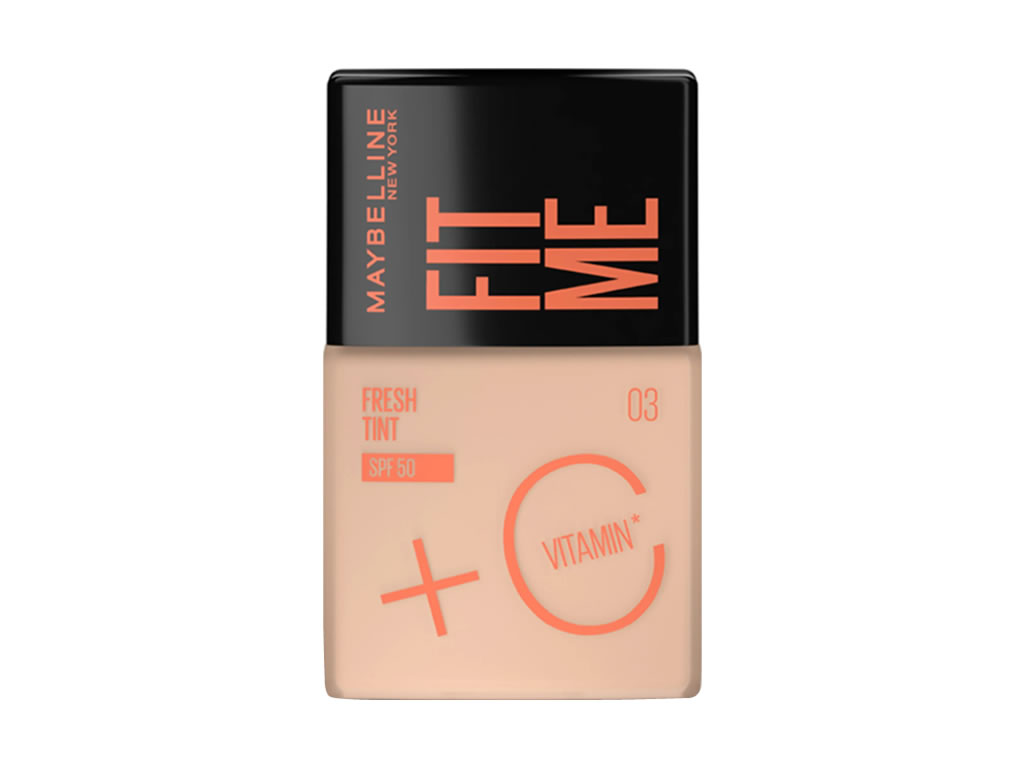 BASE LIQUIDA MAYBELLINE FIT ME FRESH TINT SPF50 - 30ML - 03 BASE LIQUIDA MAYBELLINE FIT ME FRESH TINT SPF50 - 30ML - 03