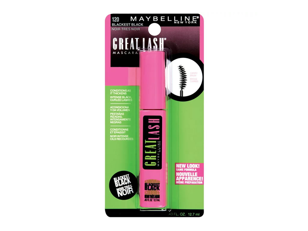 MASCARA PARA CILIOS MAYBELLINE GREAT LASH CURVED 120 - BLACKEST BLACK - 12.7ML MASCARA PARA CILIOS MAYBELLINE GREAT LASH CURVED 120 - BLACKEST BLACK - 12.7ML