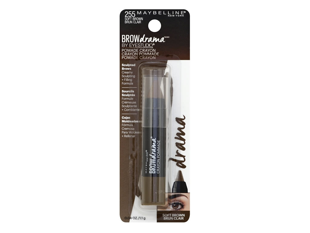 LAPIS DE SOBRANCELHA MAYBELLINE BROW DRAMA CRAYON 255 - SOFT BROWN - 1.1G LAPIS DE SOBRANCELHA MAYBELLINE BROW DRAMA CRAYON 255 - SOFT BROWN - 1.1G