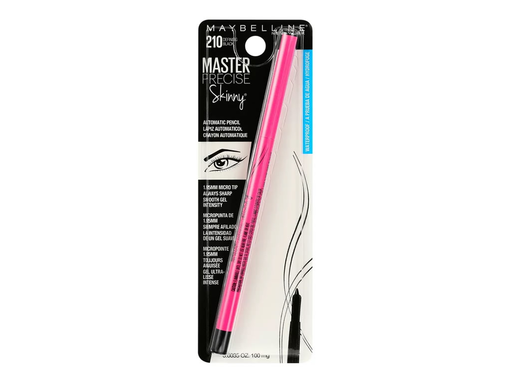 LAPIS DELINEADOR EM GEL MAYBELLINE MASTER PRECISE SKINNY 210 - BLACK - A PROVA D'AGUA LAPIS DELINEADOR EM GEL MAYBELLINE MASTER PRECISE SKINNY 210 - BLACK - A PROVA D'AGUA