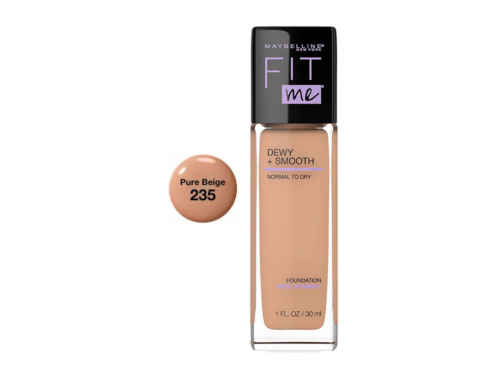 BASE MAYBELLINE DEWY + SMOOTH NORMAL TO DRY 235 - PURE BEIGE - 30ML BASE MAYBELLINE DEWY + SMOOTH NORMAL TO DRY 235 - PURE BEIGE - 30ML