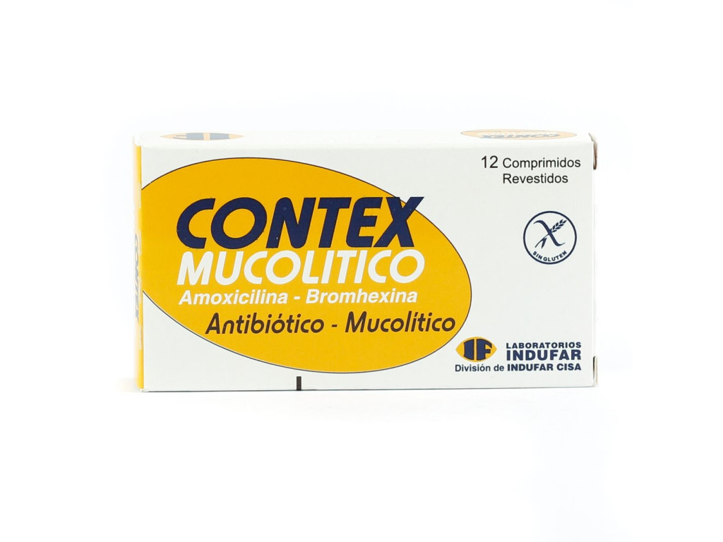 INDUFAR CONTEX MUCOLITICO 12 COMPRIMIDOS INDUFAR CONTEX MUCOLITICO 12 COMPRIMIDOS