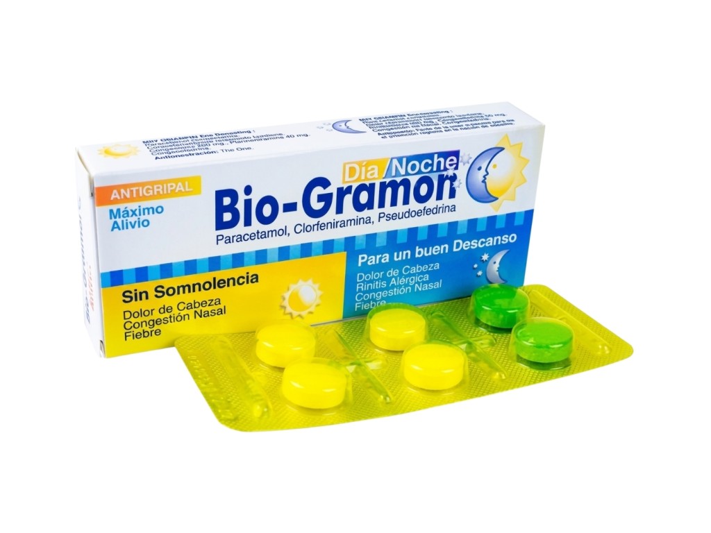BIO-GRAMON ANTIGRIPAL DIA/NOCHE - 6 COMPRIMIDOS BIO-GRAMON ANTIGRIPAL DIA/NOCHE - 6 COMPRIMIDOS