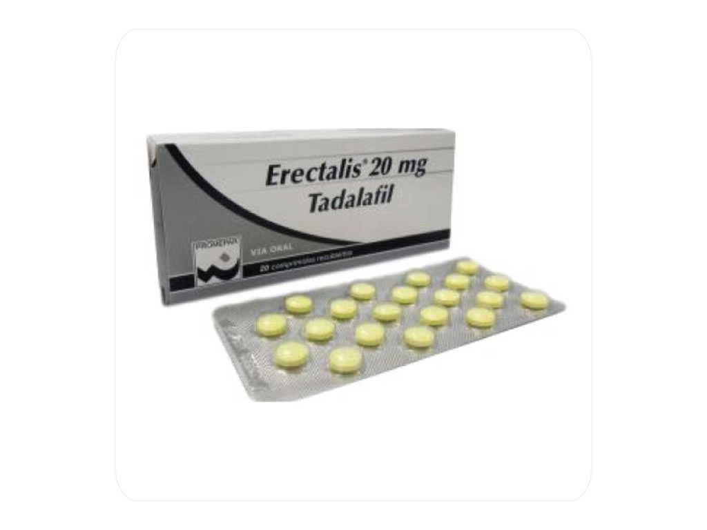 ERECTALIS TADALAFIL 20MG - 20 COMPRIMIDOS ERECTALIS TADALAFIL 20MG - 20 COMPRIMIDOS