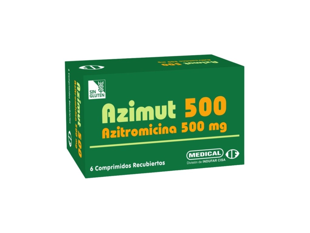 INDUFAR AZIMUT AZITROMICINA 500MG - 6 COMPRIMIDOS INDUFAR AZIMUT AZITROMICINA 500MG - 6 COMPRIMIDOS