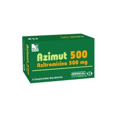 INDUFAR AZIMUT AZITROMICINA 500MG - 6 COMPRIMIDOS INDUFAR AZIMUT AZITROMICINA 500MG - 6 COMPRIMIDOS