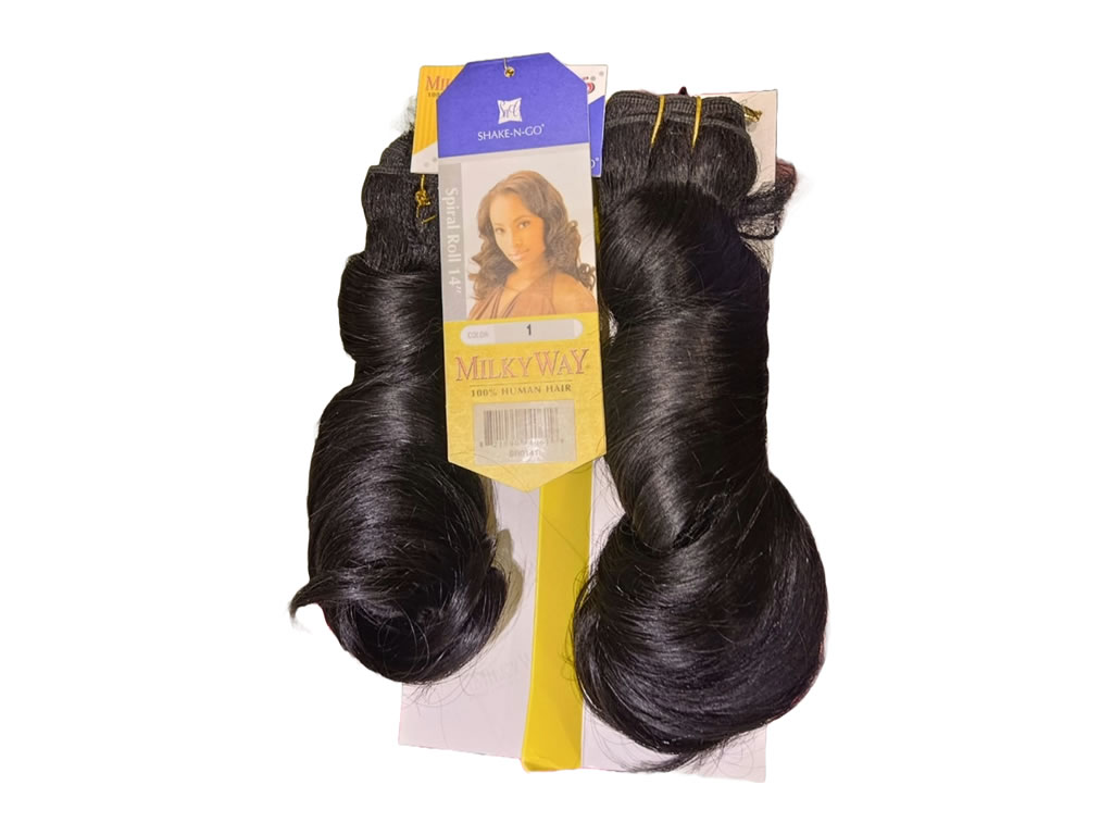CABELO 100% HUMANO MILKY WAY SPIRAL ROLL 14'' COR:1 CABELO 100% HUMANO MILKY WAY SPIRAL ROLL 14'' COR:1