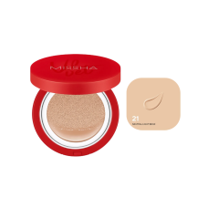 MISSHA VELVET FINISH CUSHION N.21 LIGHT BEIGE 15G MISSHA VELVET FINISH CUSHION N.21 LIGHT BEIGE 15G
