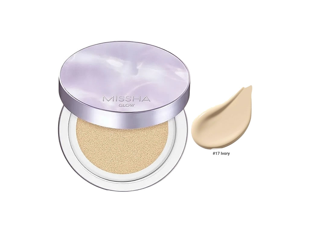 BASE MISSHA GLOW LAYERING FIT CUSHION SPF50+ PA++++ - NO.17 IVORY - 14G BASE MISSHA GLOW LAYERING FIT CUSHION SPF50+ PA++++ - NO.17 IVORY - 14G