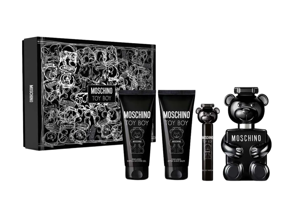 PERFUME MOSCHINO KIT TOY BOY EDP 100ML + EDP 10ML + SHOWER GEL+ AFTER SHAVER - MASCULINO PERFUME MOSCHINO KIT TOY BOY EDP 100ML + EDP 10ML + SHOWER GEL+ AFTER SHAVER - MASCULINO