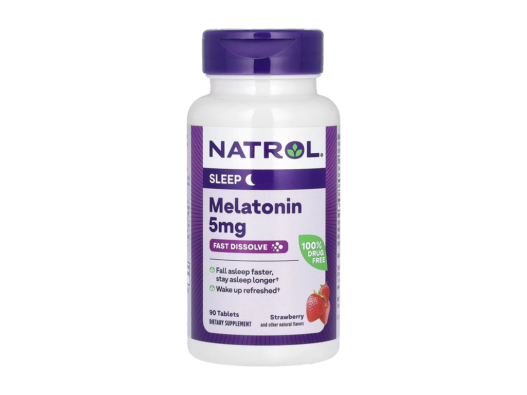 NATROL MELATONIN 5MG FAST DISSOLVE STRAWBERRY - 90 TABLETS NATROL MELATONIN 5MG FAST DISSOLVE STRAWBERRY - 90 TABLETS