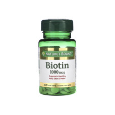 NATURES BOUNTY BIOTIN 1000MCG - 100 TABLETS NATURES BOUNTY BIOTIN 1000MCG - 100 TABLETS