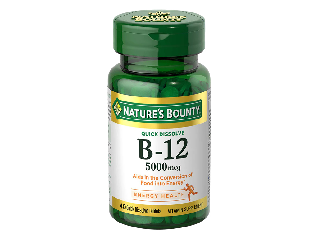 NATURES BOUNTY B-12 5000MCG - 40 DISSOLVE TABLETS NATURES BOUNTY B-12 5000MCG - 40 DISSOLVE TABLETS