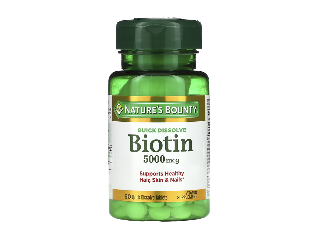 NATURES BOUNTY BIOTIN 5000MCG - 60 DISSOLVE TABLETS NATURES BOUNTY BIOTIN 5000MCG - 60 DISSOLVE TABLETS