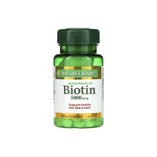 NATURES BOUNTY BIOTIN 5000MCG - 60 DISSOLVE TABLETS NATURES BOUNTY BIOTIN 5000MCG - 60 DISSOLVE TABLETS