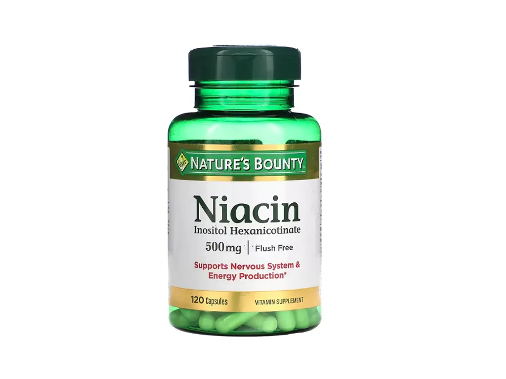NATURES BOUNTY NIACIN 500MG - 120 CAPSULAS NATURES BOUNTY NIACIN 500MG - 120 CAPSULAS